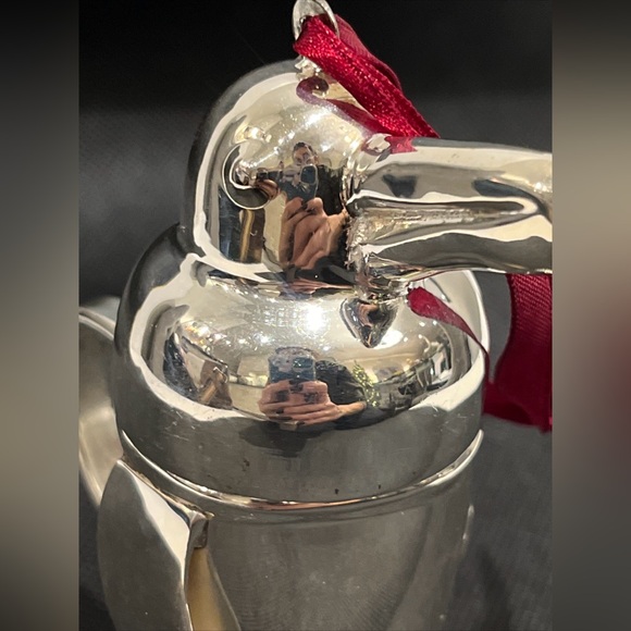 RESTORATION Hardware Stainless Steel Penguin Cocktail Shaker 4" Ornament - Picture 9 of 11